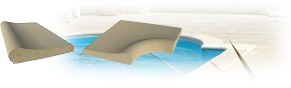Pool edge with pool pavers