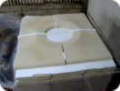 Set of Deco 90 degree internal coping angles in buff colour