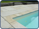 Featherstone Pool Coping with matching paving