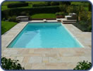 Featherstone Pool Coping with matching paving